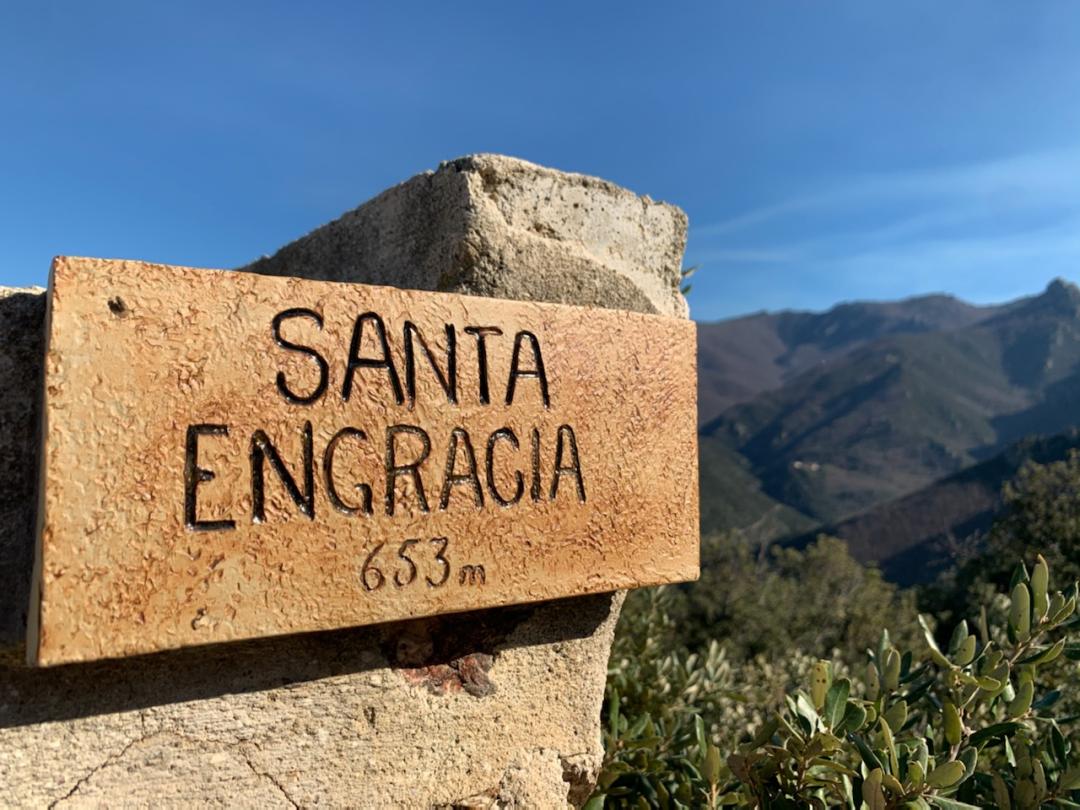 Panneau Santa Engracia - Amélie les Bains